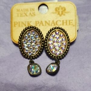 Panache Iridescent and Gold Earrings